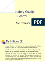 Laboratory Quality Control: An Overview