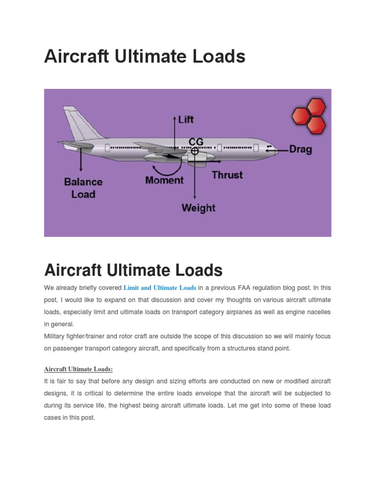 Aircraft Ultimate Loads PDF Structural Load Aircraft