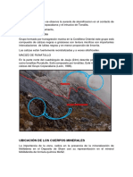 En La Zona de Estudio Se Observa La Aureola de Skarnificacion en El Contacto de Las Rocas de Calizas Copacabana y El Intrusivo de Tonalita (1)