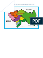 Mapa Político de La Región Junín