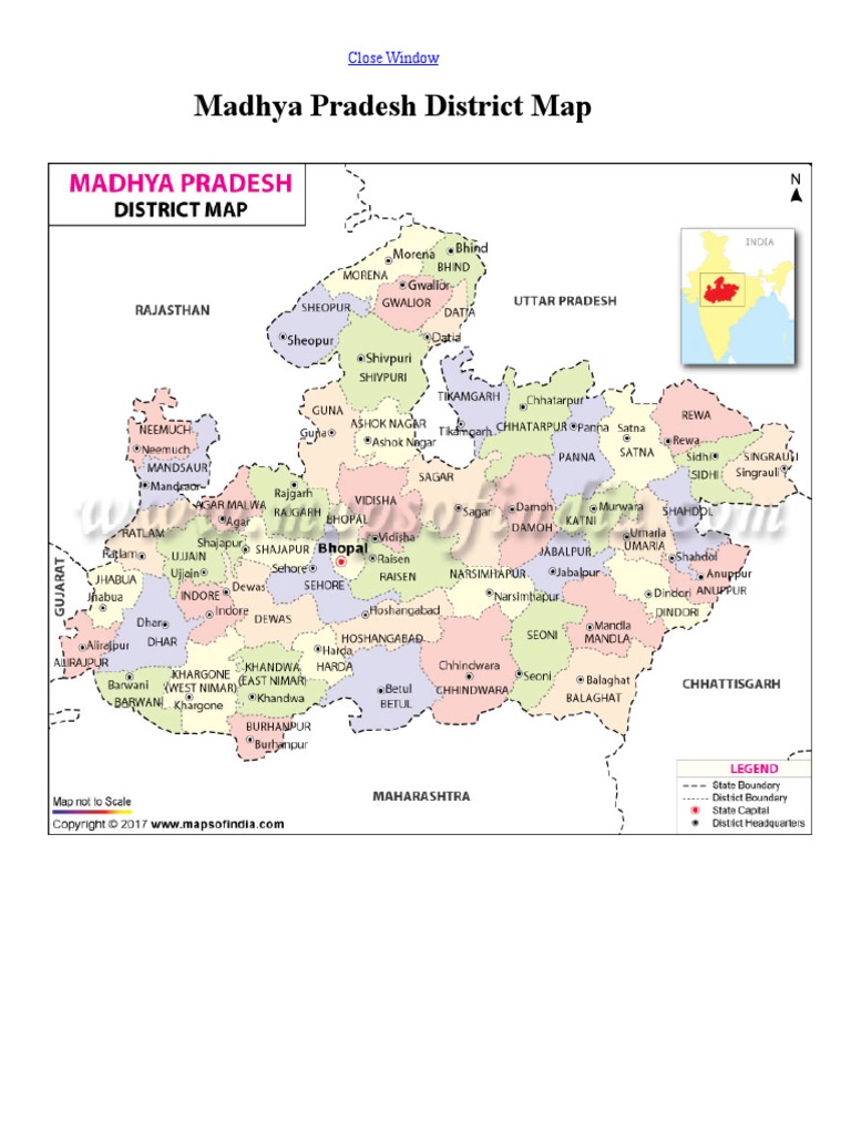 Madhya Pradesh District Guide | PDF