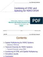 HTSG Optimal Combining STBC and Spatial Multiplexing Mimo Ofdm