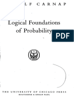 Carnap Logical Foundations of Probability