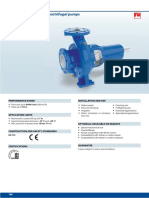 Centrifugal pumps performance and dimensions