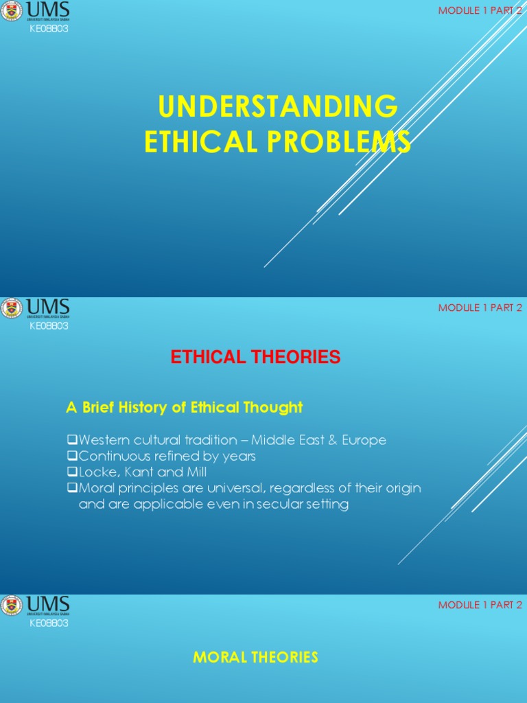 Understanding Ethical Problems PDF Utilitarianism Ethics In Religion