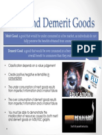Merit and Demerit Goods