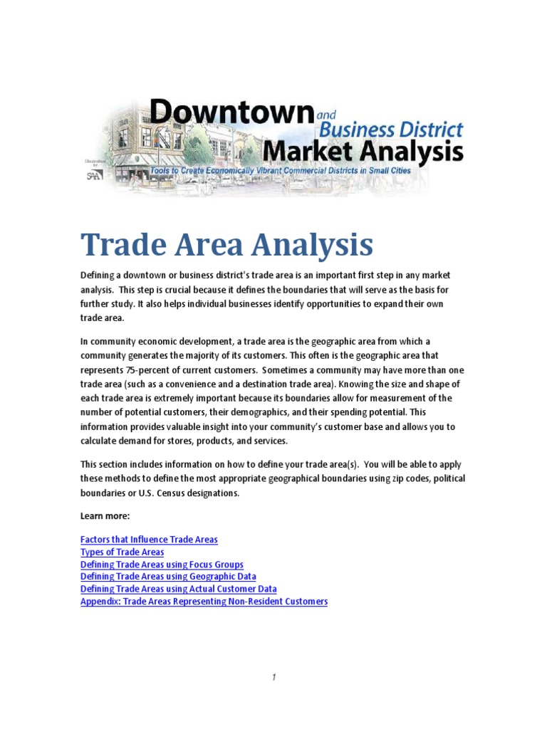 Trade Area Analysis | PDF | Geographic Information System | Retail