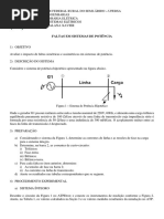 Guia_experimento_faltas Em Sistemas de Potência