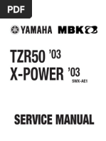 Yamaha TZR 50 03 -Service Manual