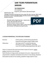 KONSEP DASAR TEORI PERMINTAAN DAN PENAWARAN