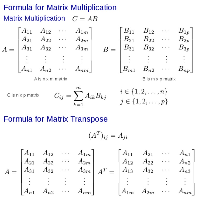 5313 L01 Appendix MatMul - PD | PDF
