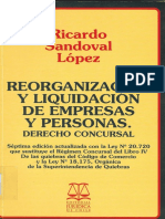 Reorganización y liquidación de empresas y personas