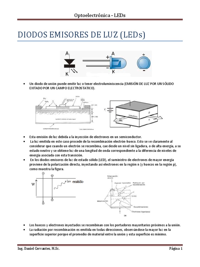 Características y Tipos de LEDs | PDF | Diodo emisor de luz ...