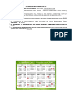 Calendario de Presentaciones