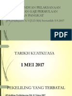 Garis Panduan Pelaksanaan Penetapan Gaji Permulaan Kenaikan Pangkat 1.5.2017