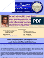 Senator Turner - August 2010 E-News