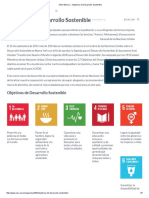 ONU México Objetivos de Desarrollo Sostenible