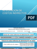 Integración de Costos Indirectos - Directos