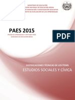 Justificaciones Paes 2015 Estudios Sociales y Civica PDF