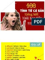 400 TÍNH TỪ CƠ BẢN - KHÔNG BIẾT KHỎI HỌC TIẾP PDF