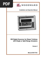 505 Digital Governor For Steam Turbines With Single or Split-Range Actuators