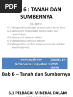 BAB 6 Tanah Dan Sumbernya