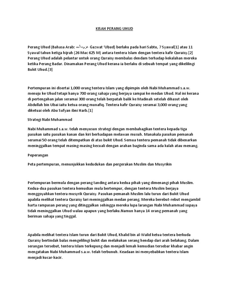 Kisah Perang Uhud Pdf