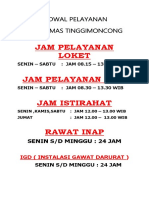 JADWAL PELAYANAN