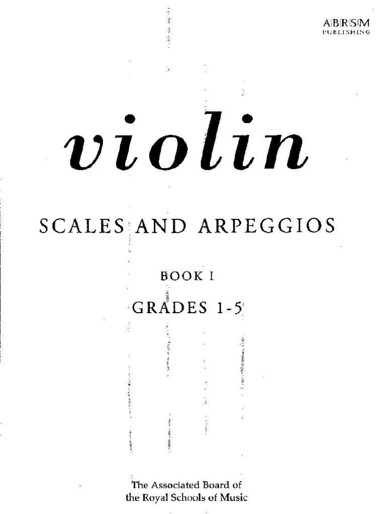 Violin Scales and Arpeggios PDF | PDF