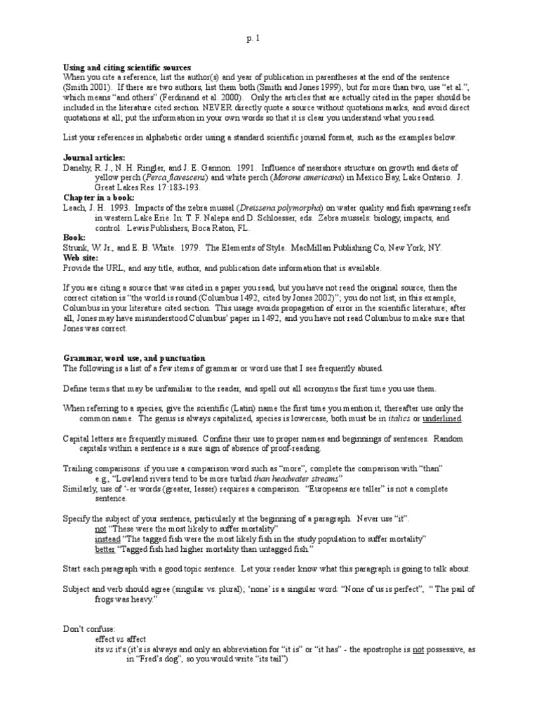 Basic Scientific Citation and Writing | PDF | Citation | Grammatical Number