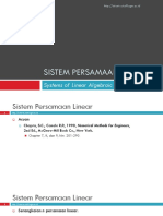 Matematika Teknik Sistem Persamaan Linear