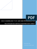 Cisco Channelized t1e1 and Isdn Pri Modules for the Intergrated Services Routers Data Sheet