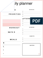 Coral - A4 - Daily Planner