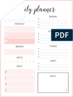 Coral - A4 - Daily Planner PDF