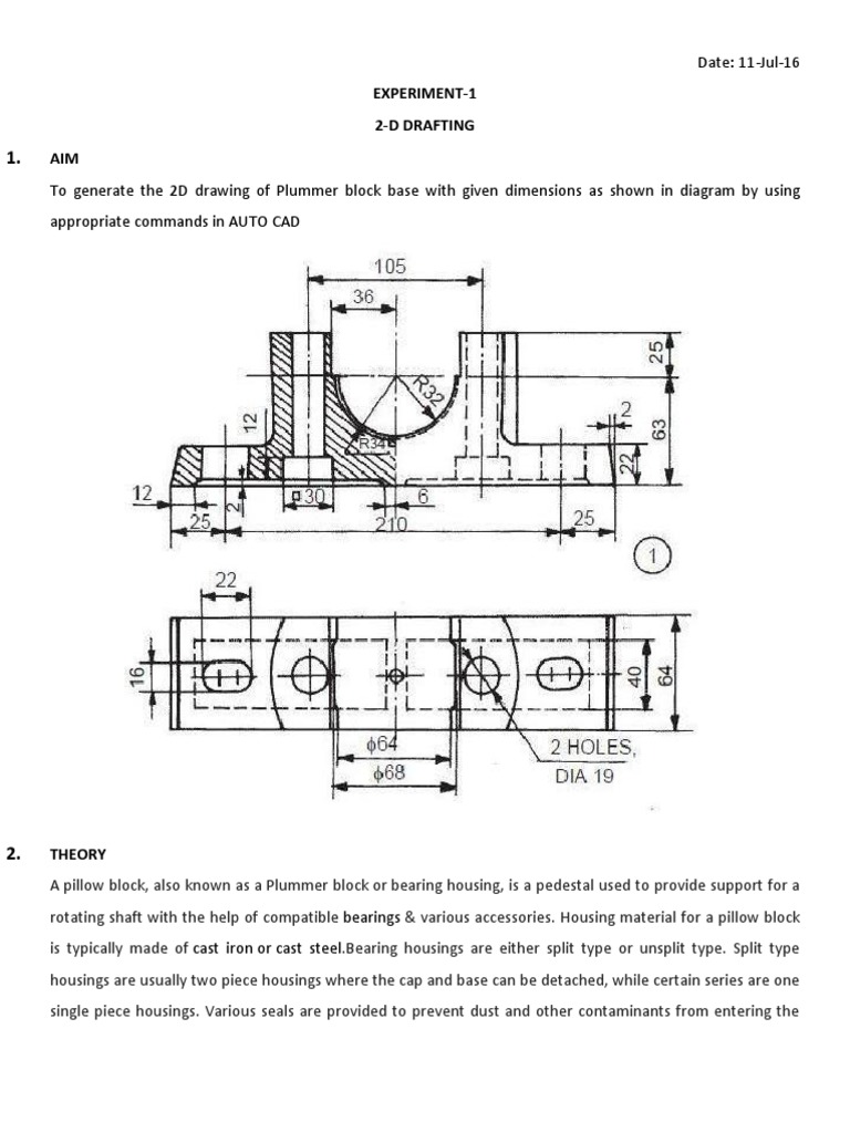 Autocad Plummer Block Base 1 PDF 2 D Computer Graphics Computer