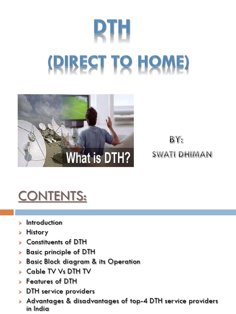 Presentation On DTH | PDF | Satellite Television | Amplifier
