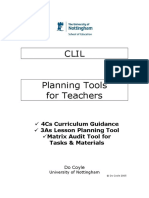Coyle Clil Planningtool Kit