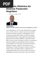 Evolução Histórica Do Sistema Financeiro Angolano