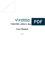 ADSL Modem VERSA Ver 170 PR User Manual