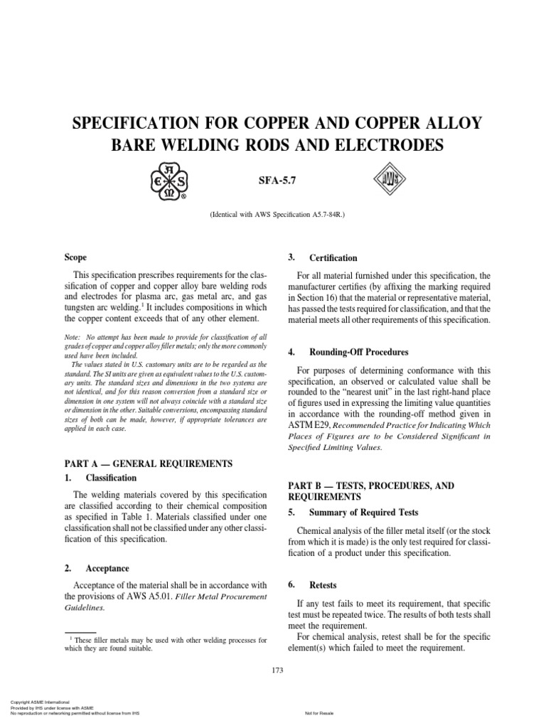 Sfa-5.7 | PDF | Welding | Construction
