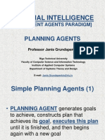 Artificial Intelligence: Planning Agents