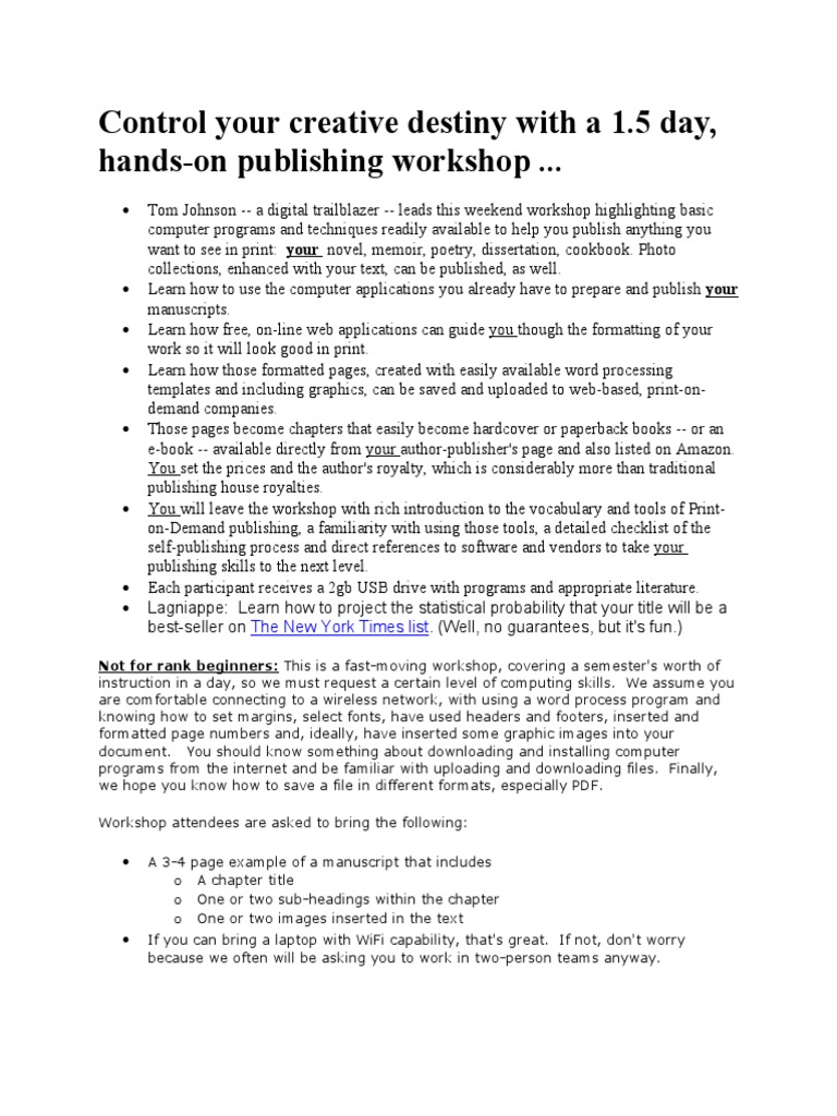 Control Your Creative Desktop | PDF | Publishing | Self Publishing