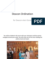 Deacon Ordination Information For Deacon Elect Goran