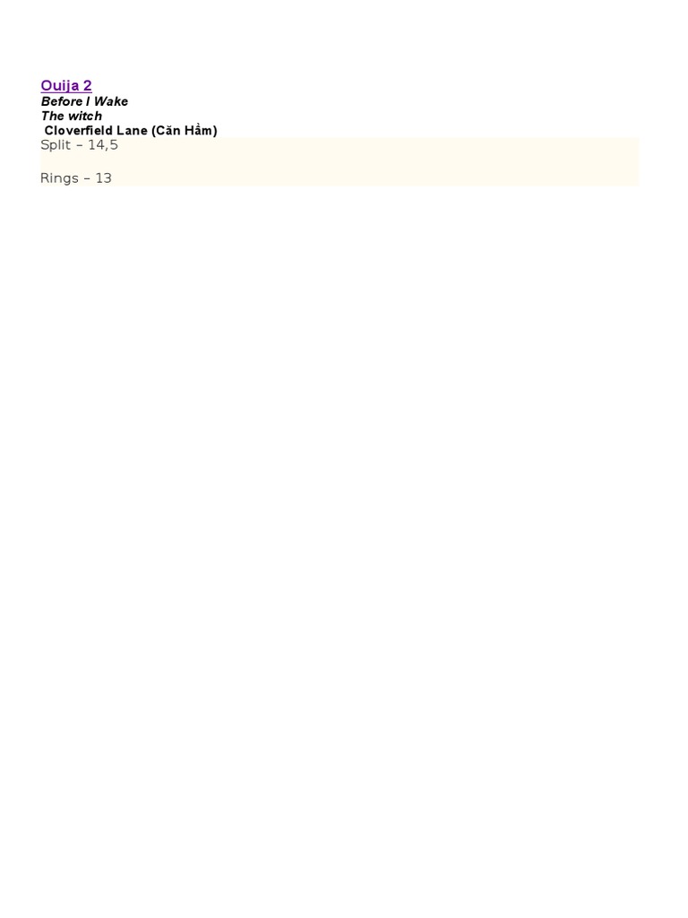 Horror Film | PDF