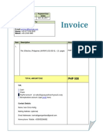 Invoice for - Effective_philippines (Waray) Eq-5d-5l