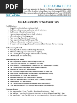 Role Responsibility Volunteering Leadership