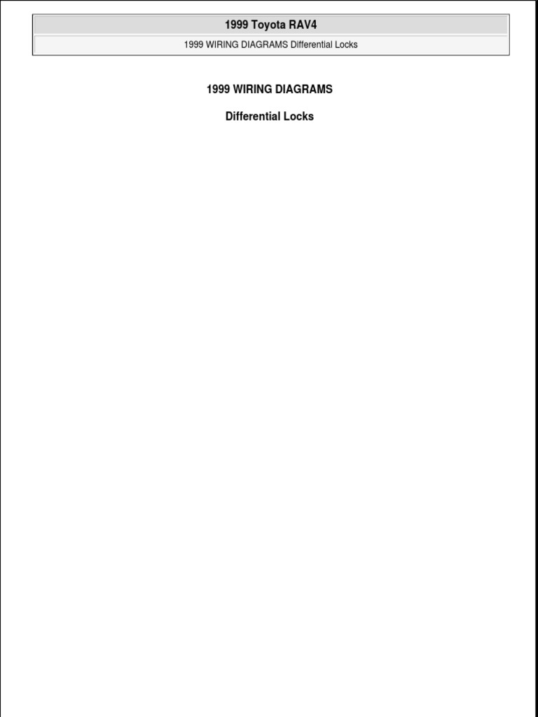 CENTER DIFFERENTIAL LOCK (Wiring Diagrams) PDF | Download Free PDF ...