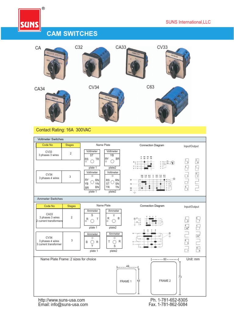 cam switch.pdf Switch Components