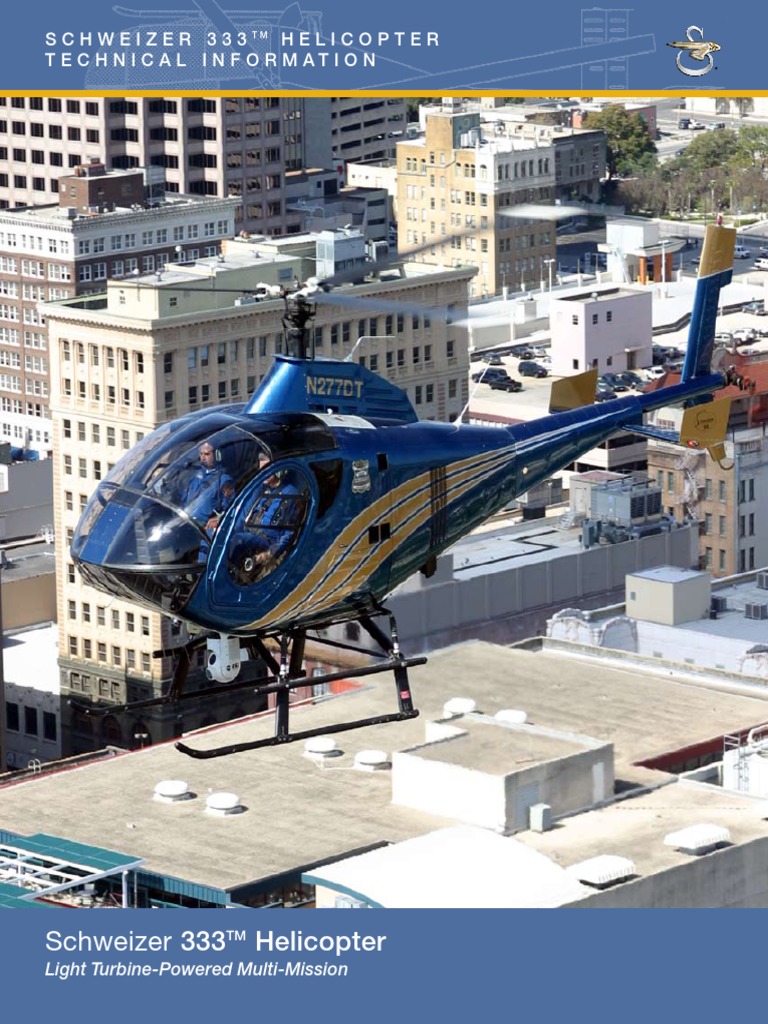 Schweizer 333 Helicopter Overview | PDF | Helicopter Rotor | Aeronautics
