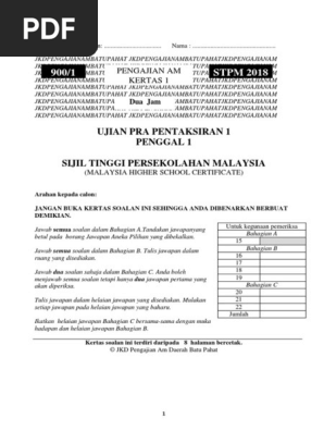 Soalan Sebenar Stpm Pengajian Am Penggal 2 2017